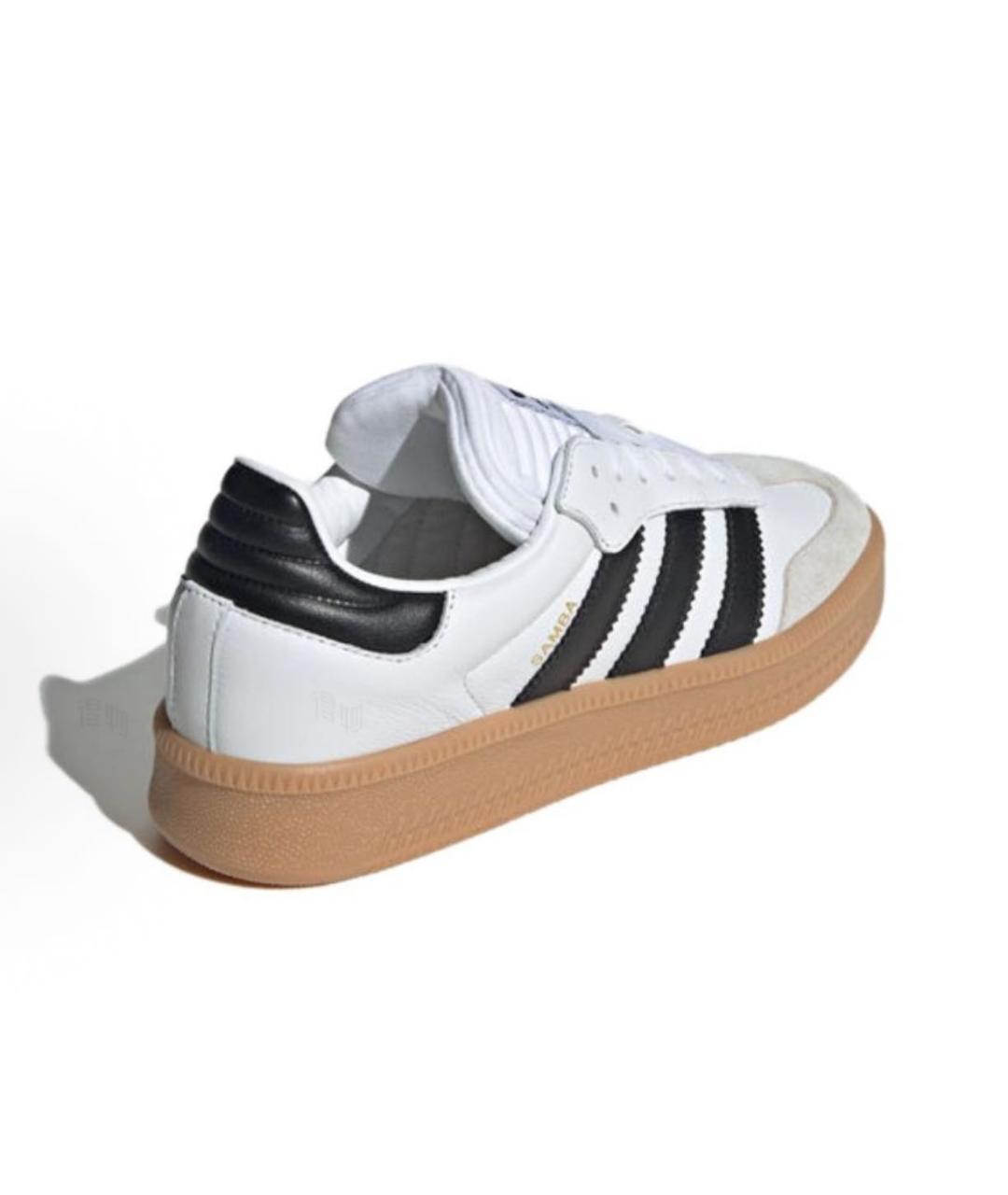 ADIDAS Белые кожаные кроссовки, фото 4