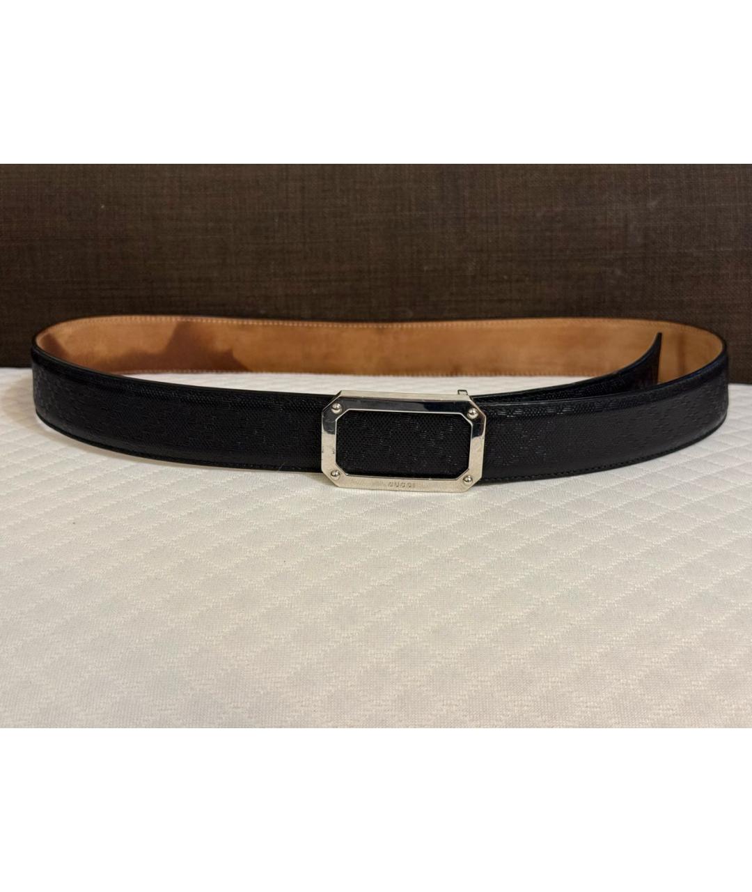 GUCCI Черный кожаный ремень, фото 6