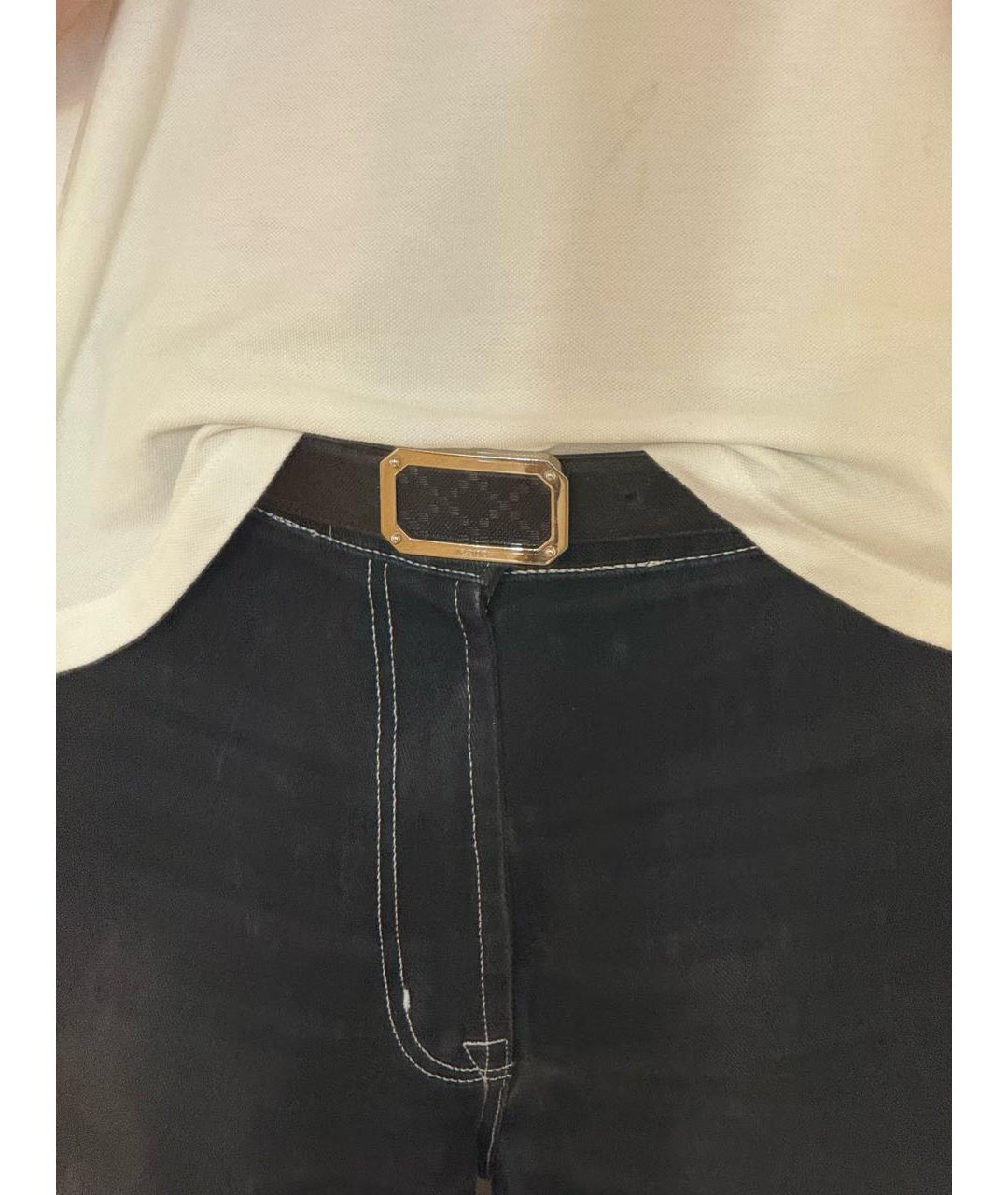 GUCCI Черный кожаный ремень, фото 7