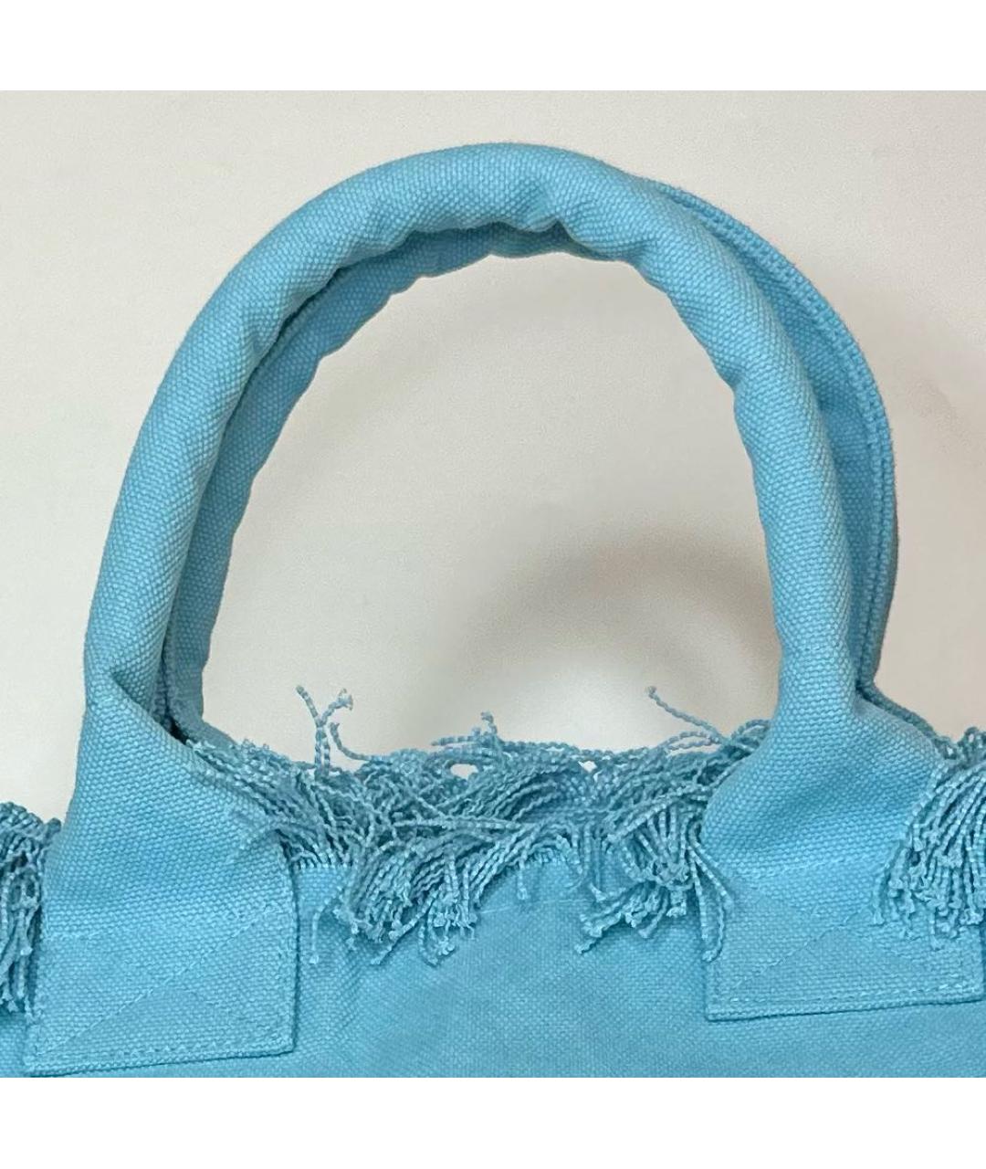 MC2 SAINT BARTH Голубая хлопковая пляжная сумка, фото 2