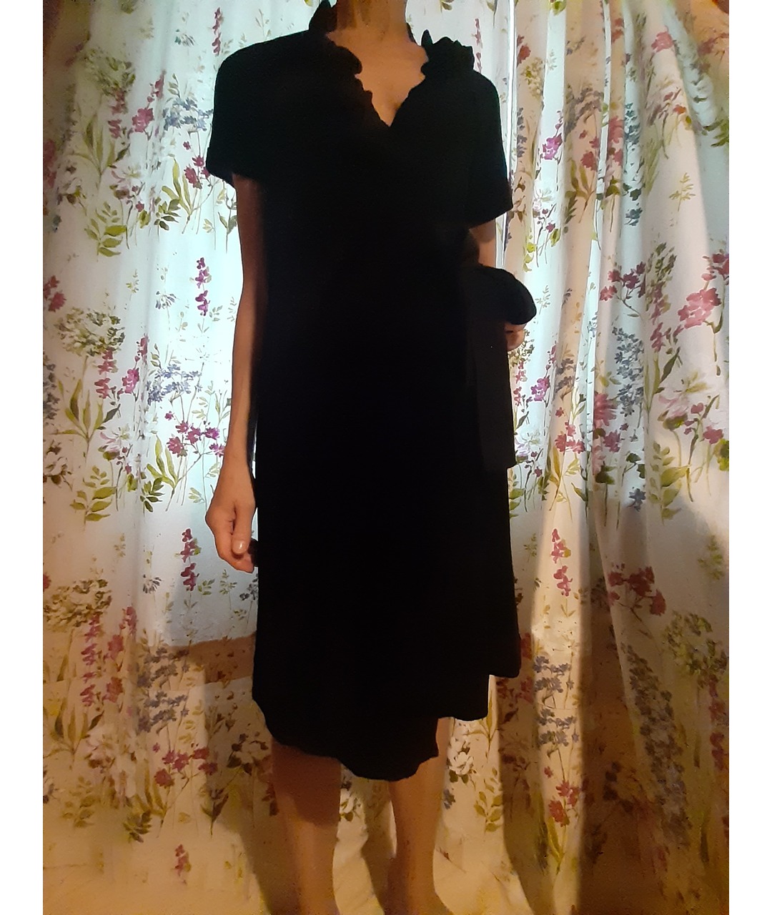 SONIA RYKIEL Черное хлопковое повседневное платье, фото 8