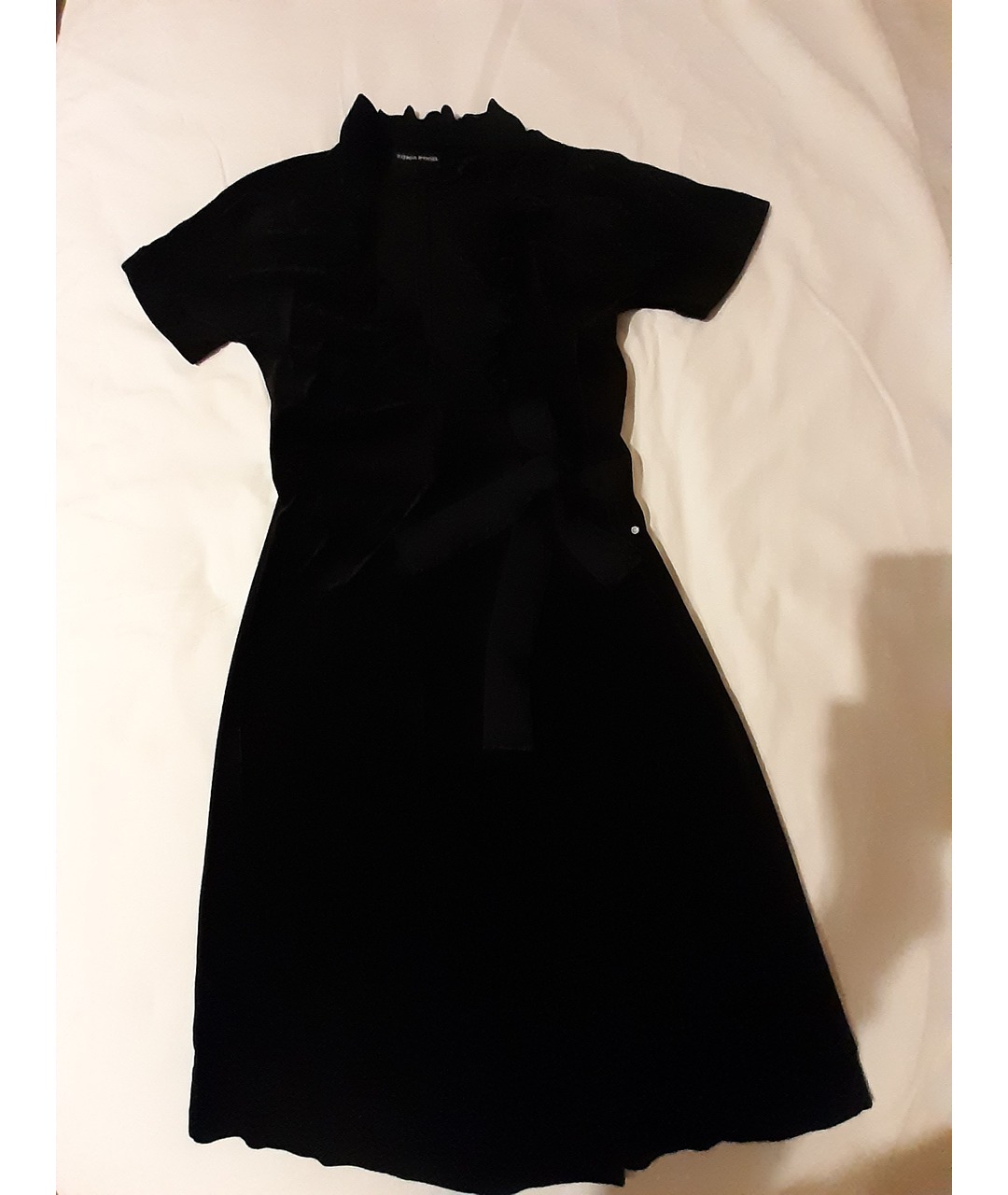 SONIA RYKIEL Черное хлопковое повседневное платье, фото 7
