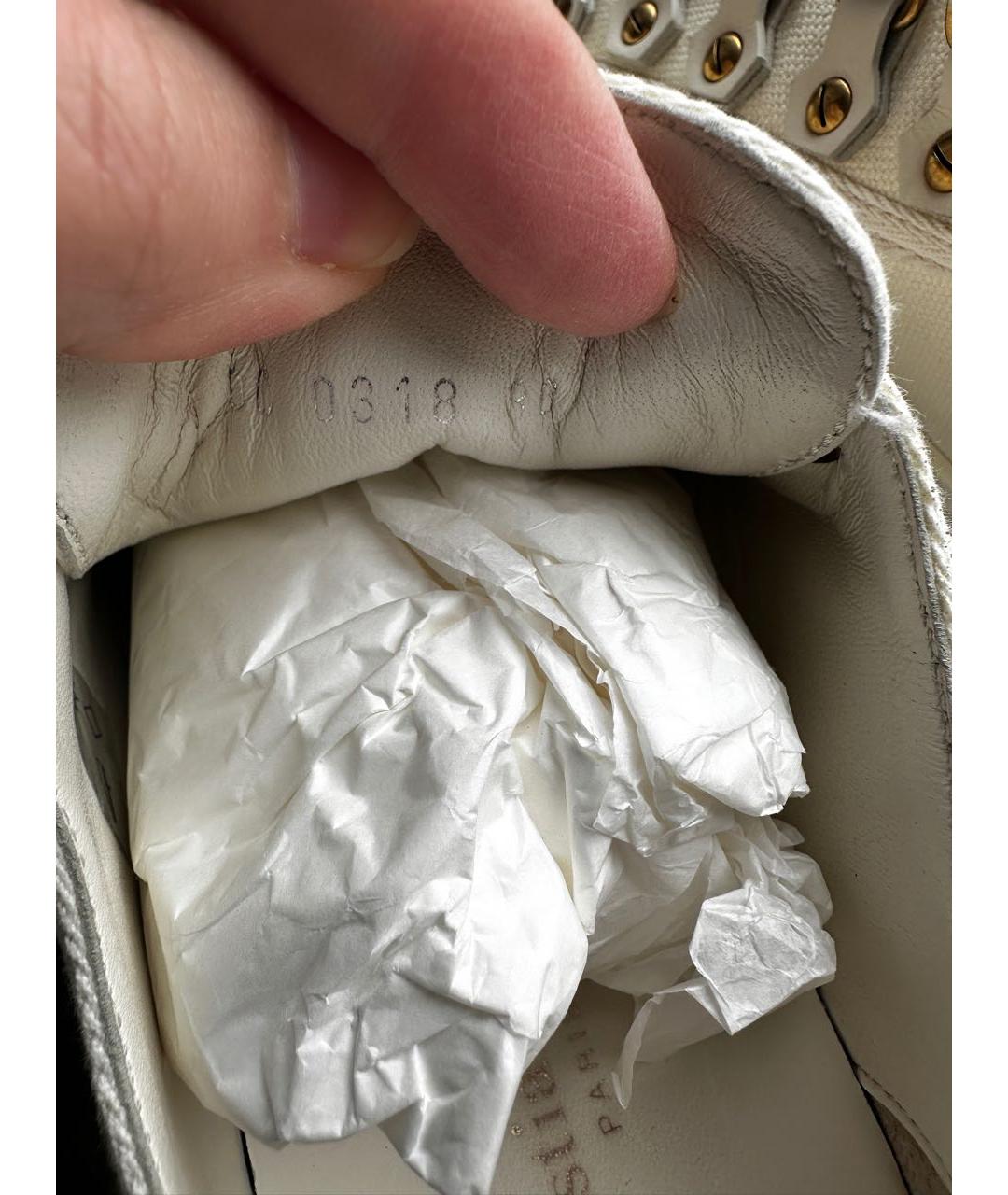 CHRISTIAN DIOR Белые текстильные кеды, фото 6