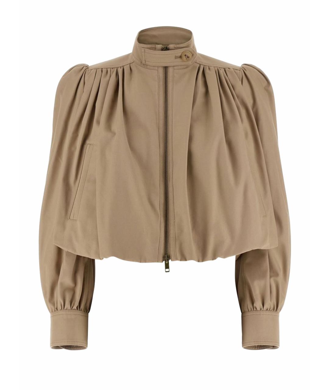 CHLOE Бежевый хлопковый тренч/плащ, фото 1