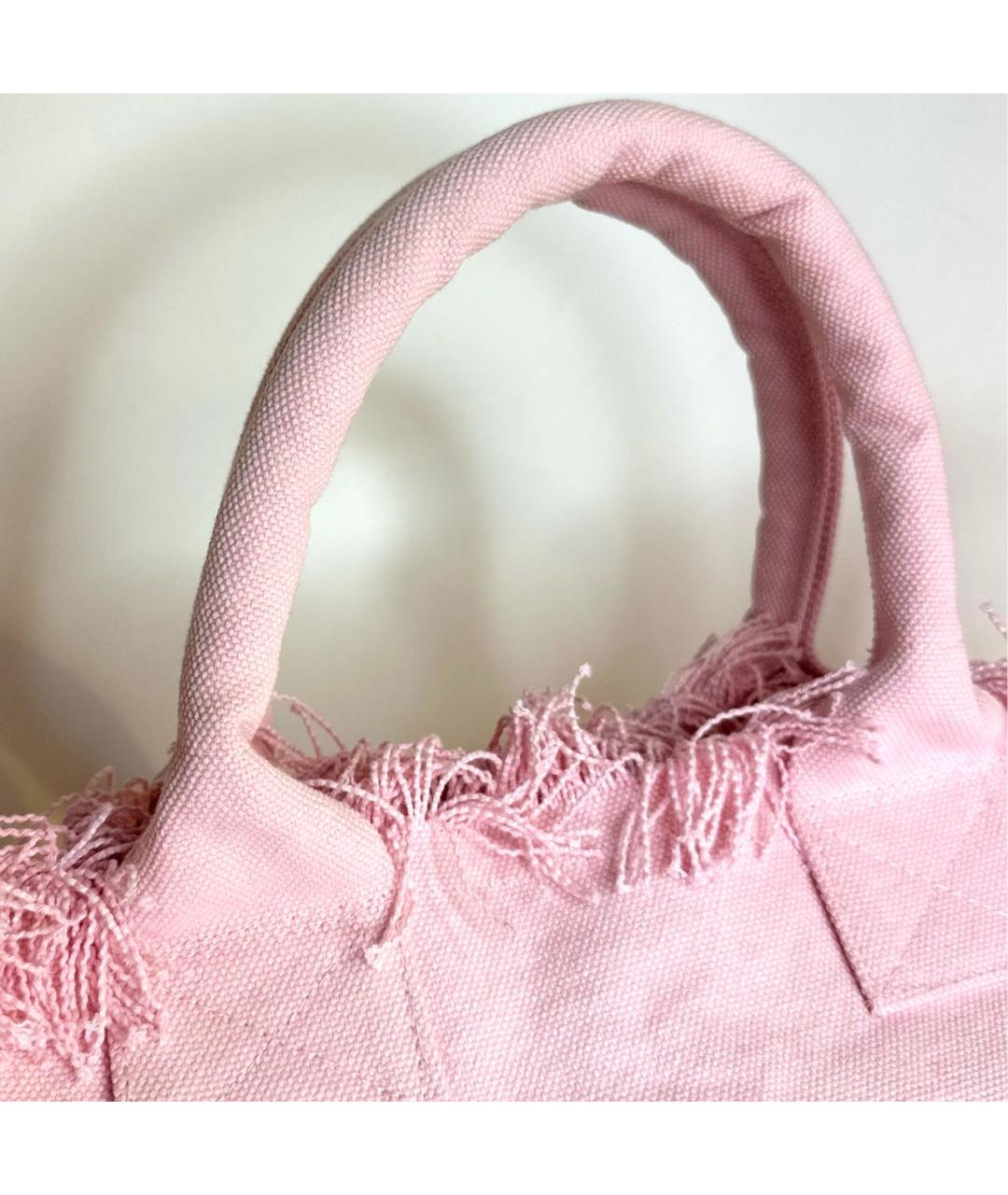 MC2 SAINT BARTH Розовая хлопковая пляжная сумка, фото 2