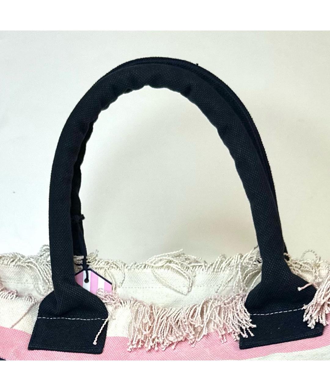 MC2 SAINT BARTH Розовая хлопковая пляжная сумка, фото 2