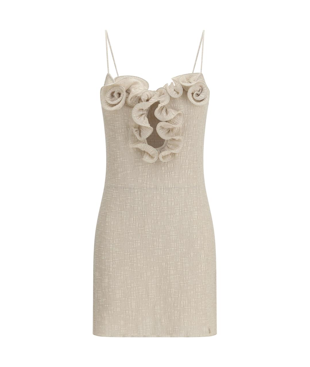 MAGDA BUTRYM Бежевое коктейльное платье, фото 1