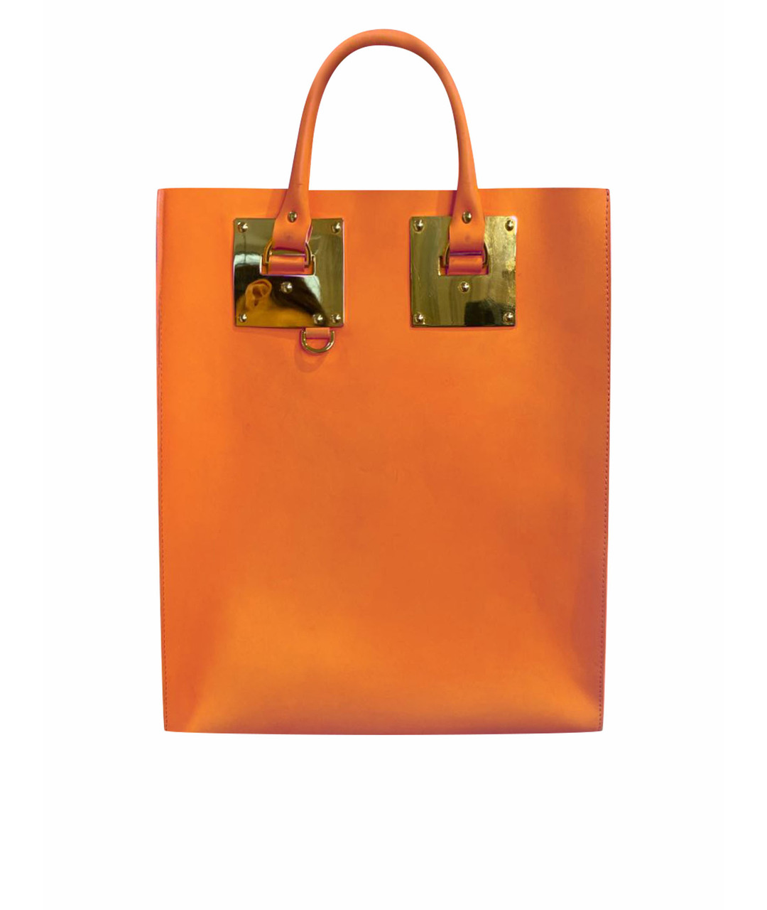 SOPHIE HULME Оранжевая кожаная сумка тоут, фото 1