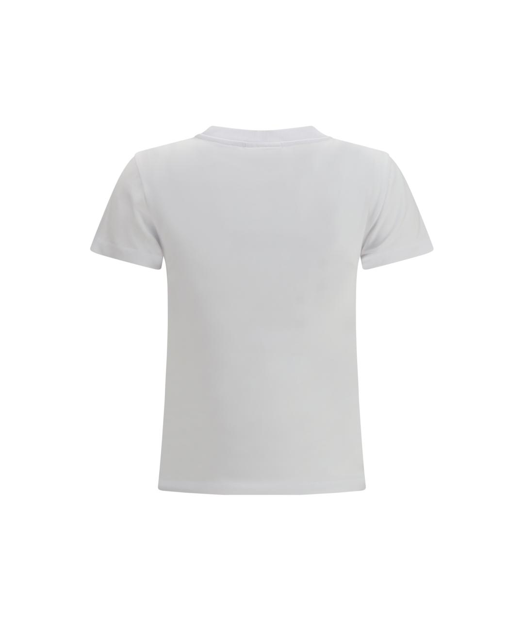 GANNI Белая хлопковая футболка, фото 2