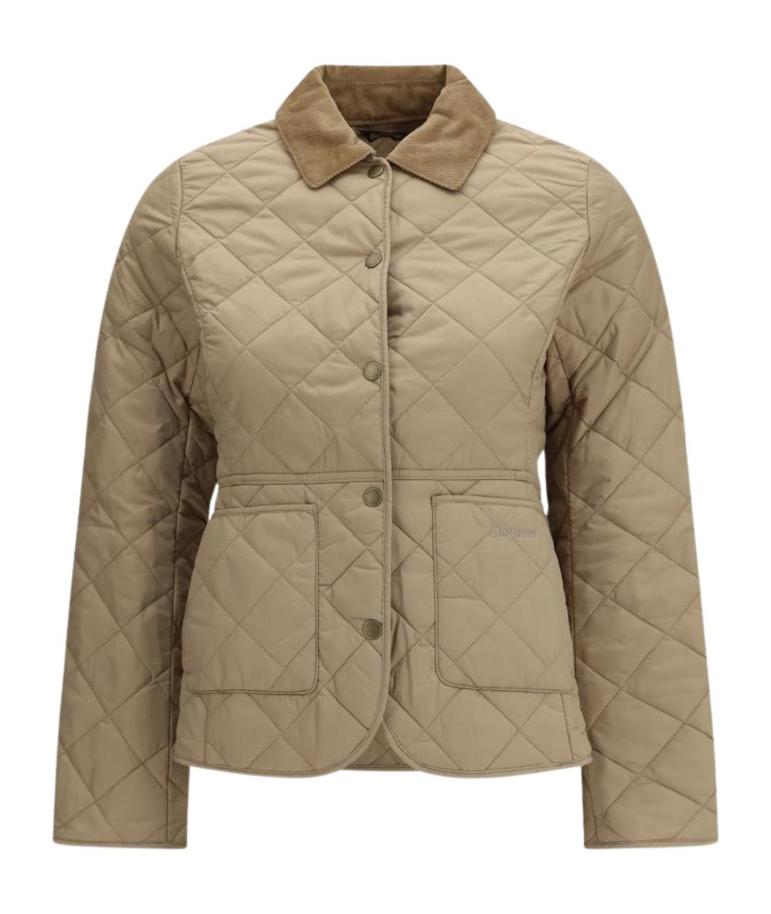 BARBOUR Бежевая полиэстеровая куртка, фото 1