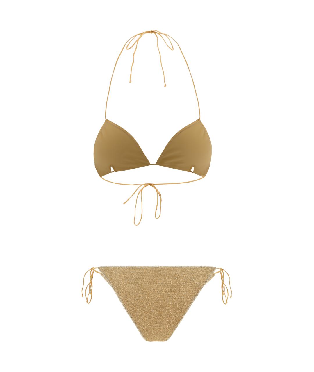 OSEREE Золотой полиамидовый купальник, фото 2