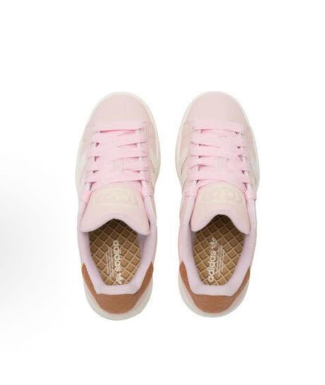 ADIDAS Розовые кожаные кроссовки, фото 4