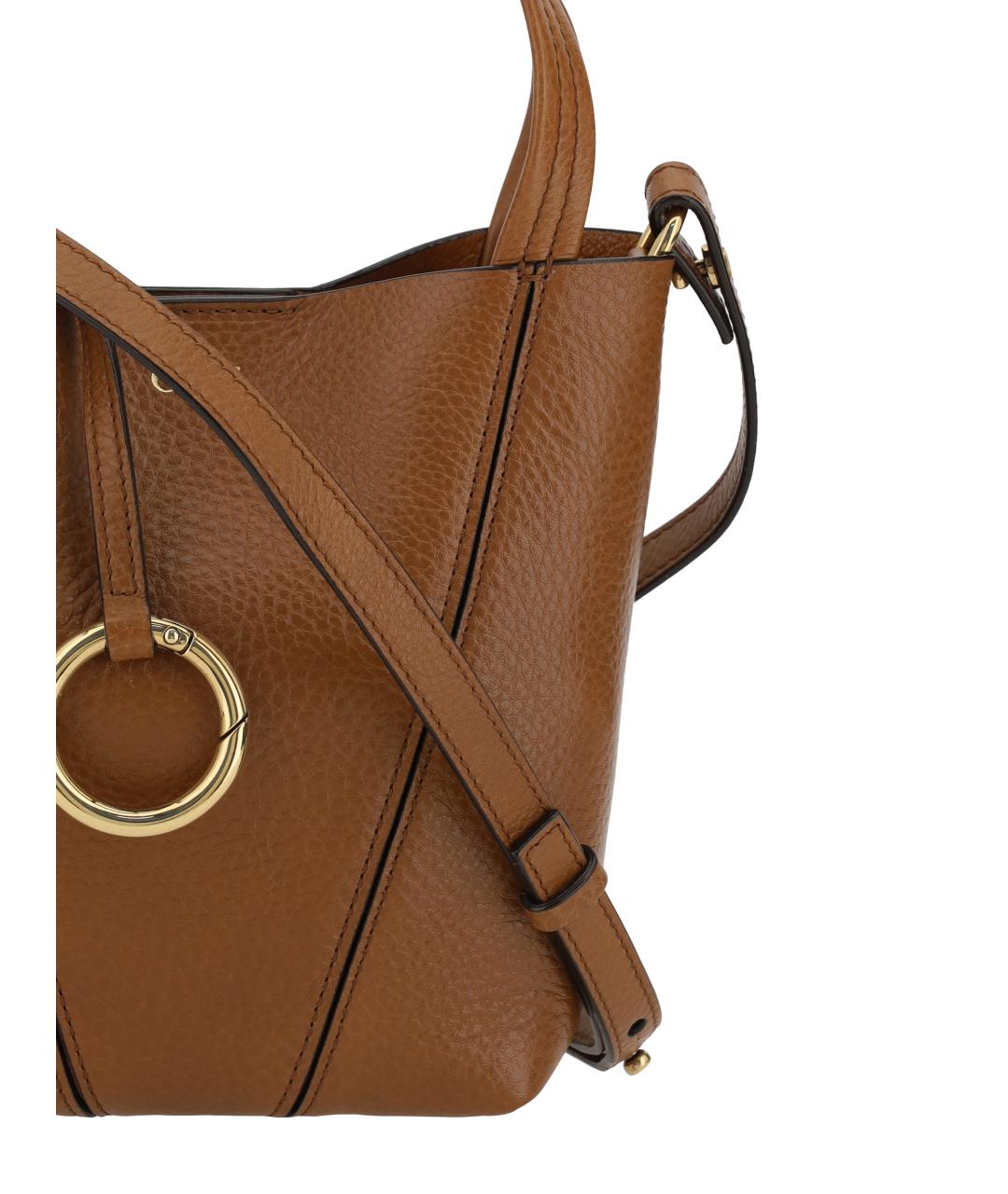 CHLOE Коричневая кожаная сумка тоут, фото 4