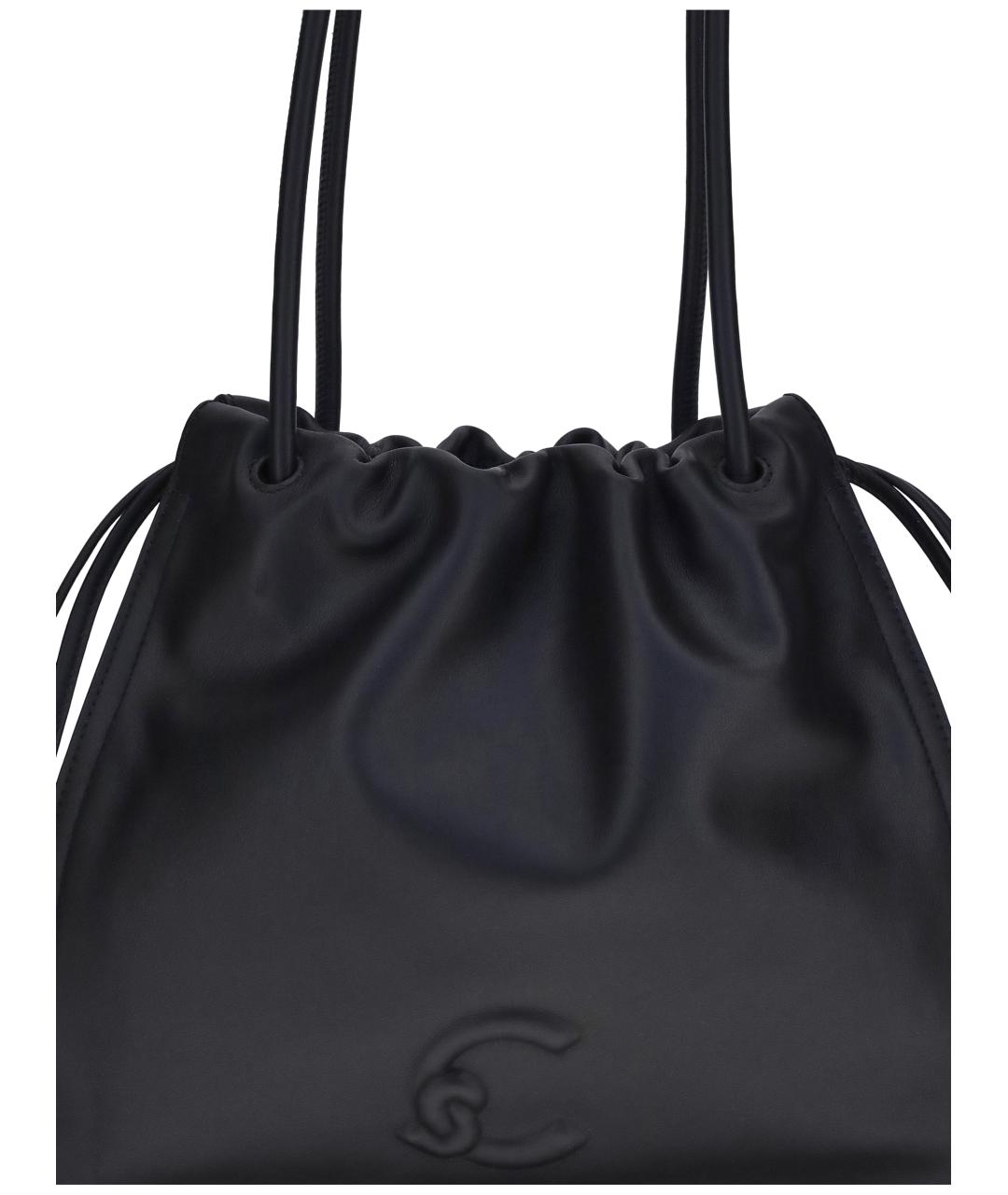 COCCINELLE Черная кожаная сумка тоут, фото 4