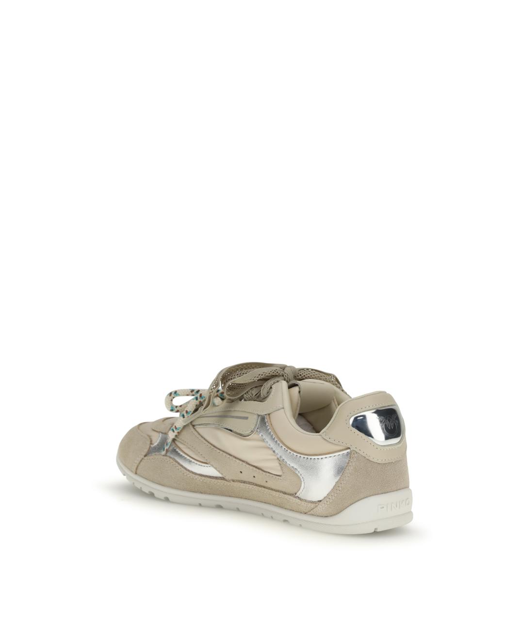 PINKO Серые замшевые кроссовки, фото 3