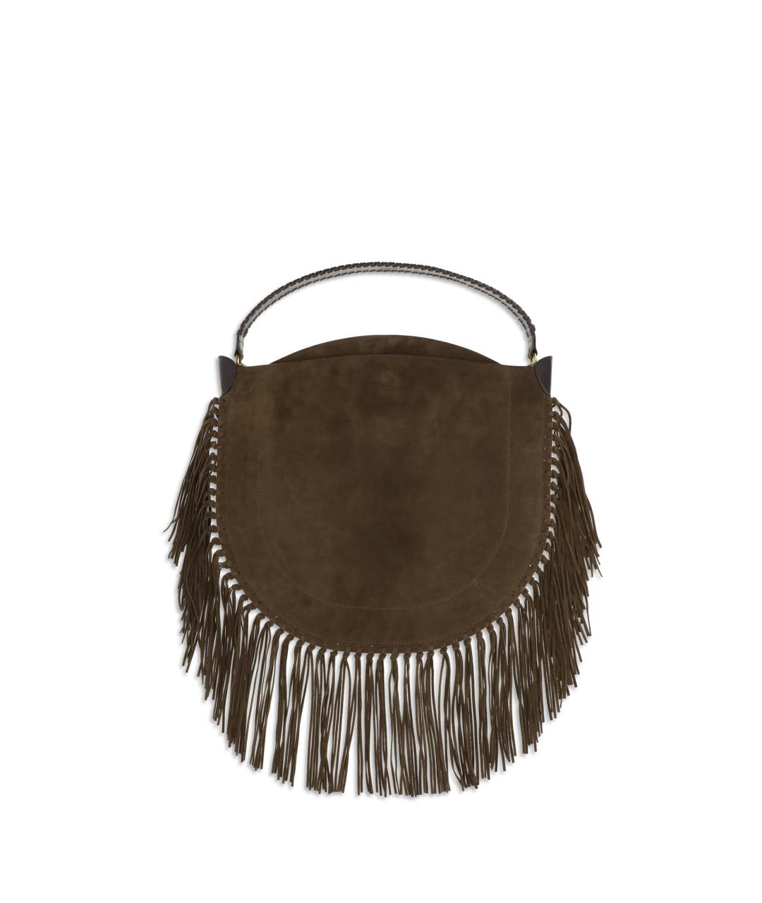 ISABEL MARANT Коричневая замшевая сумка через плечо, фото 1