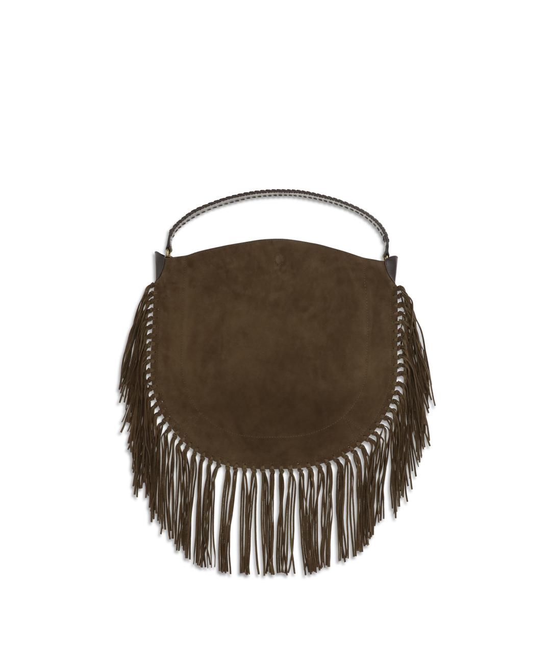 ISABEL MARANT Коричневая замшевая сумка через плечо, фото 2