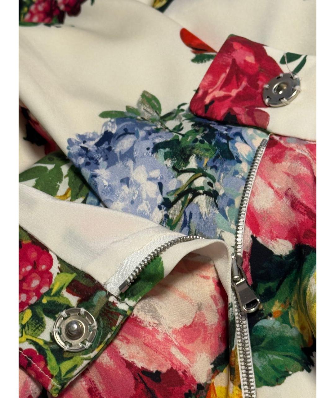 DOLCE&GABBANA Мульти шелковая юбка миди, фото 6