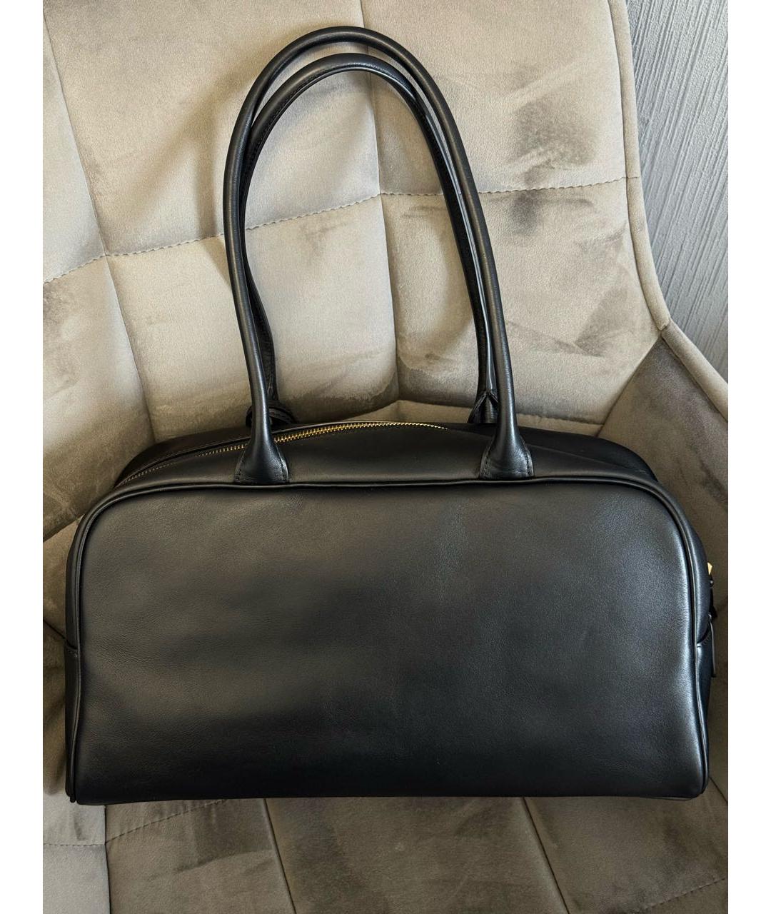 CHANEL Черная кожаная сумка тоут, фото 5