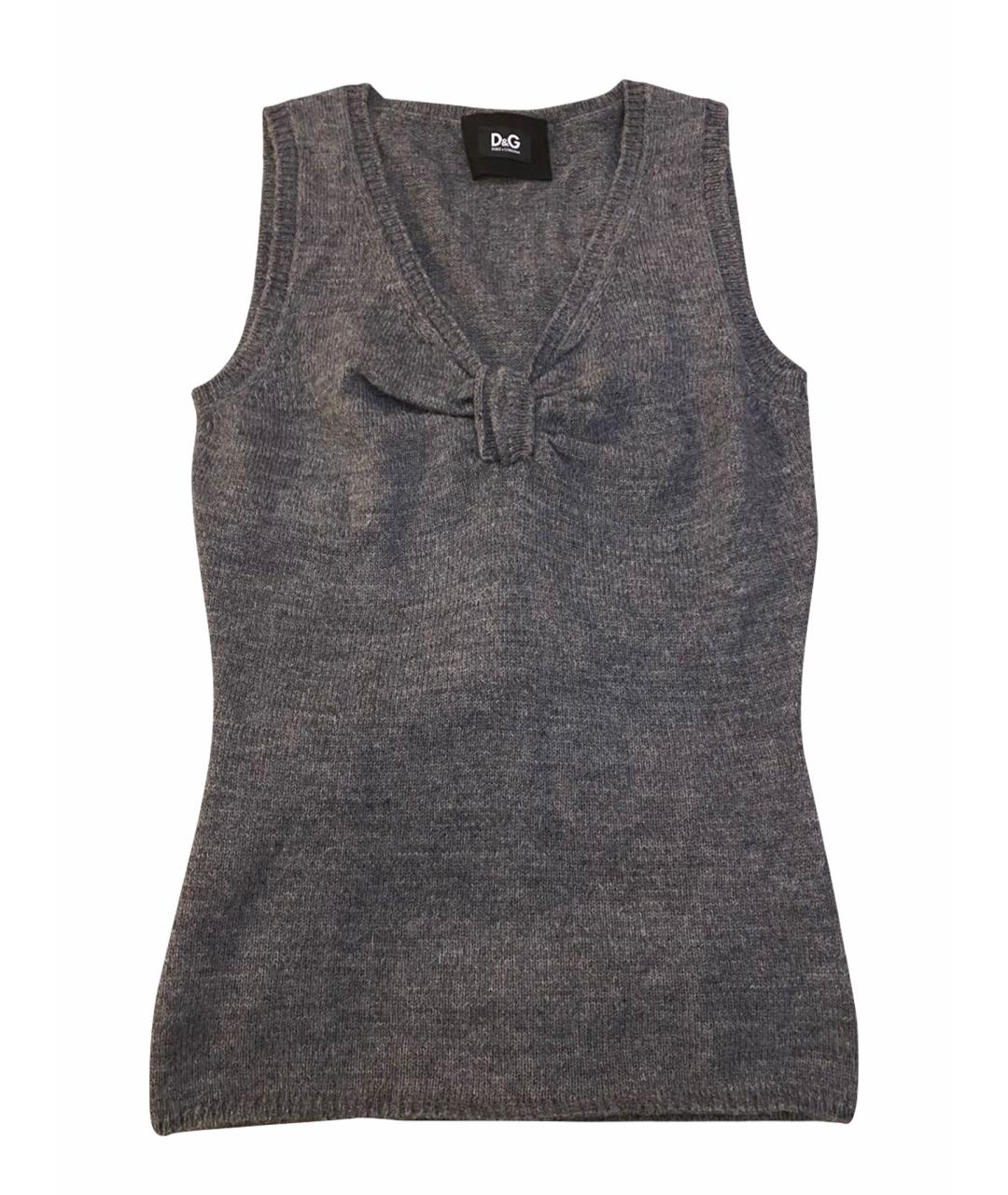 DOLCE&GABBANA Серая майка, фото 1