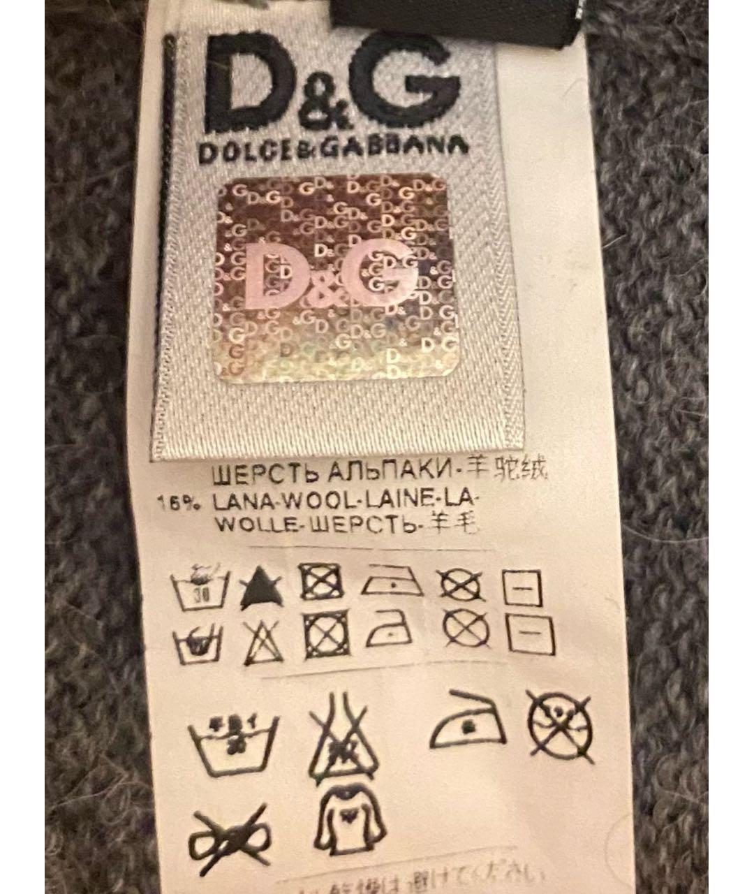 DOLCE&GABBANA Серая майка, фото 5