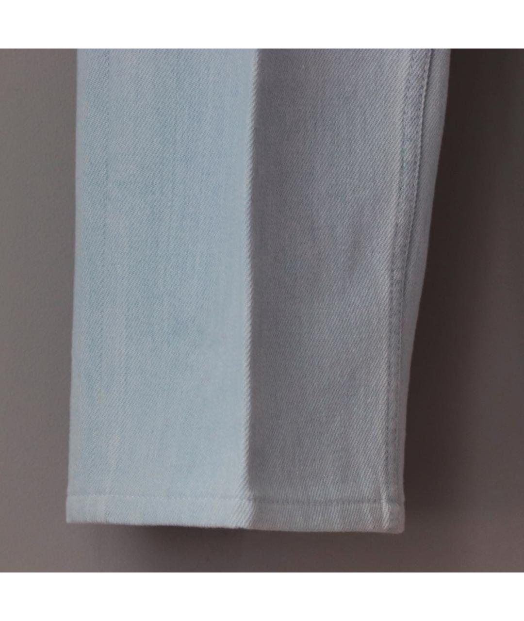 BURBERRY Голубые хлопковые прямые джинсы, фото 6