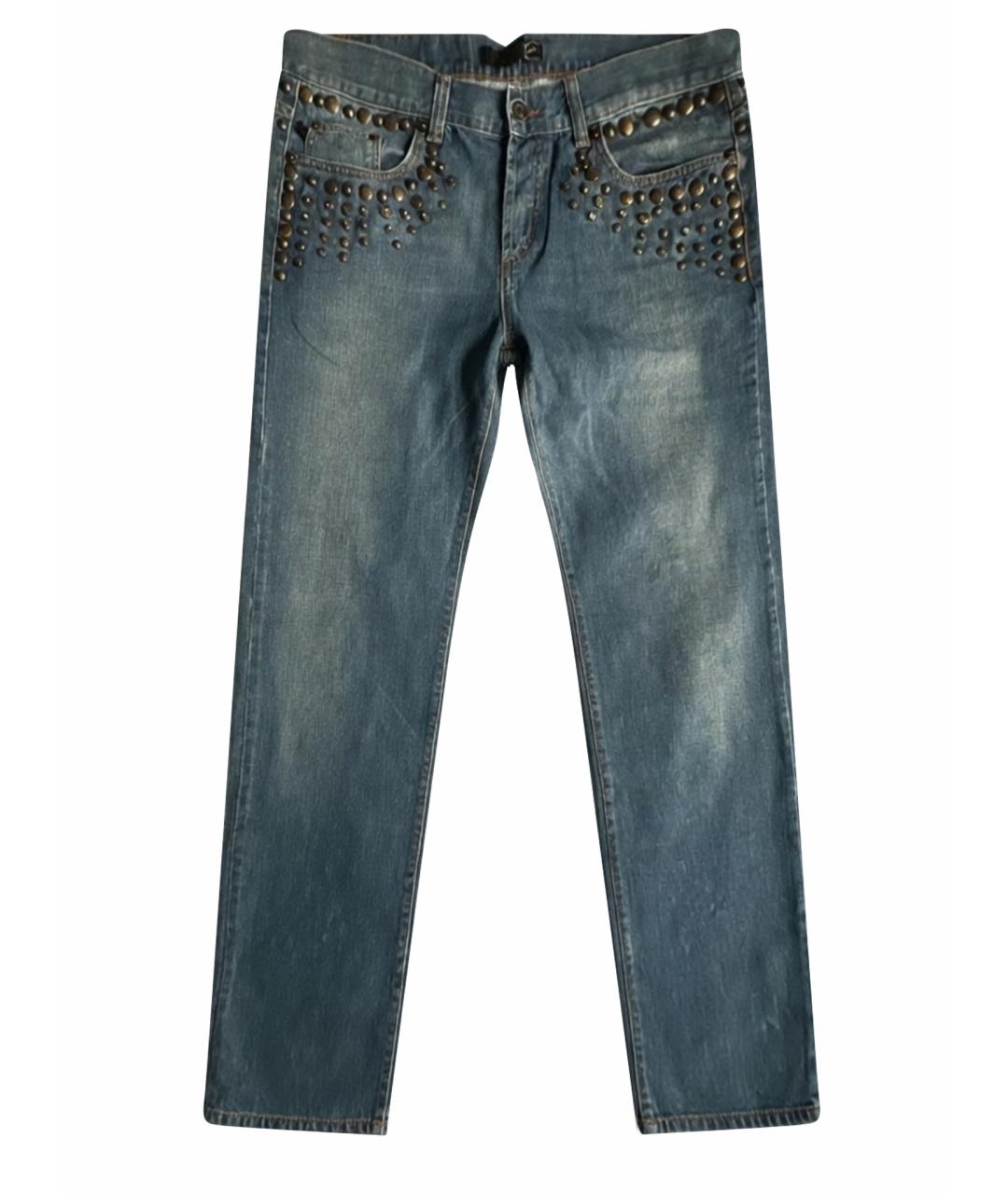 JUST CAVALLI Хлопковые прямые джинсы, фото 1