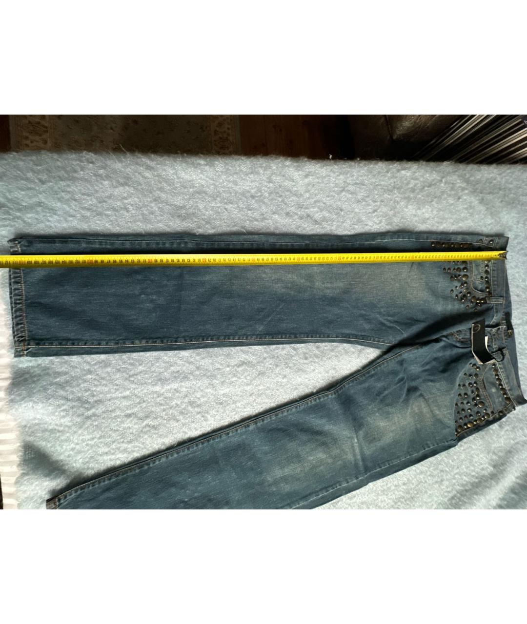 JUST CAVALLI Хлопковые прямые джинсы, фото 6