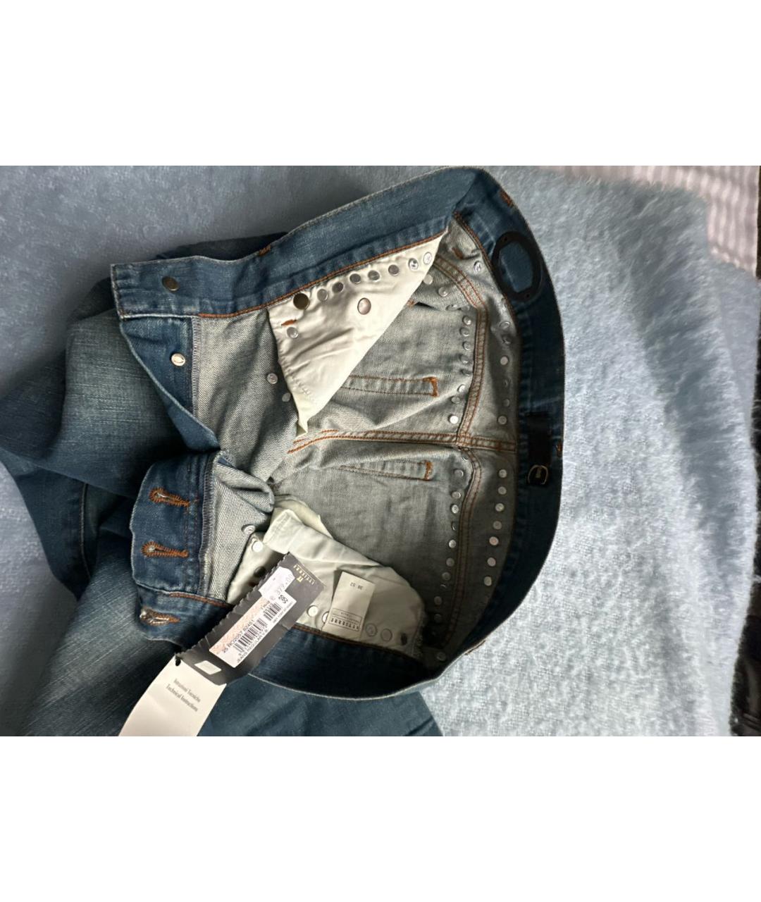 JUST CAVALLI Хлопковые прямые джинсы, фото 3