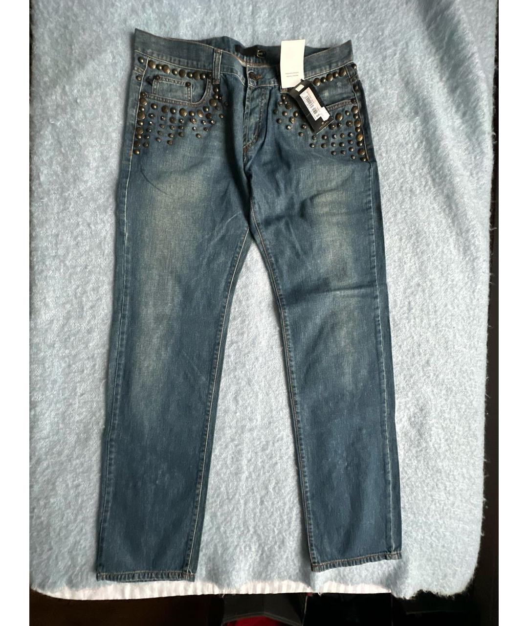 JUST CAVALLI Хлопковые прямые джинсы, фото 9