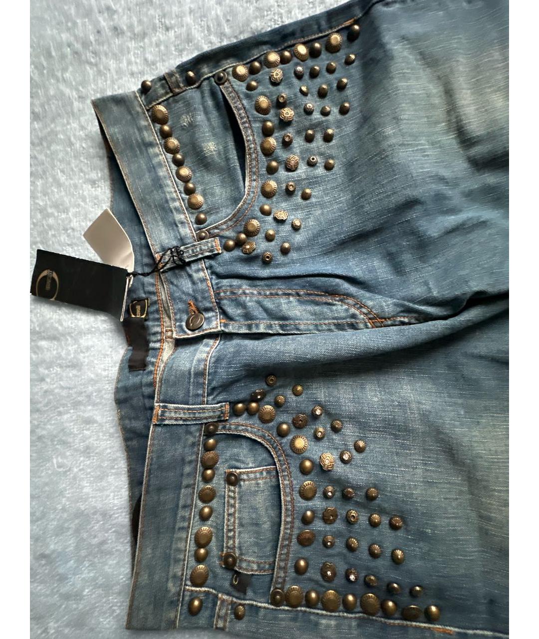 JUST CAVALLI Хлопковые прямые джинсы, фото 4