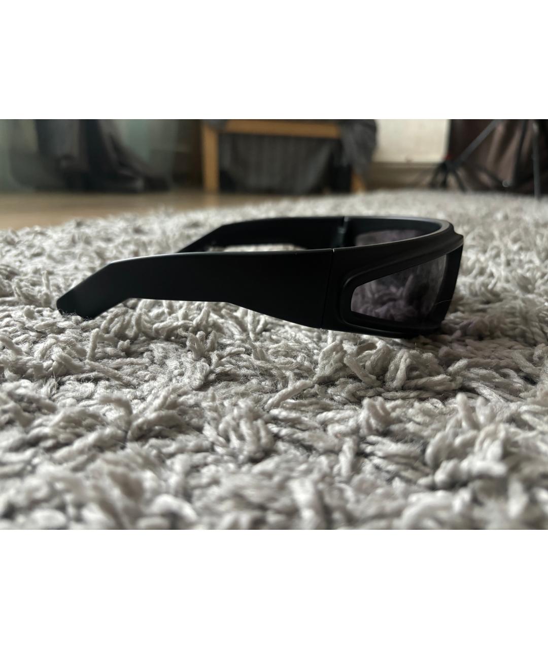 RICK OWENS Черные пластиковые солнцезащитные очки, фото 2