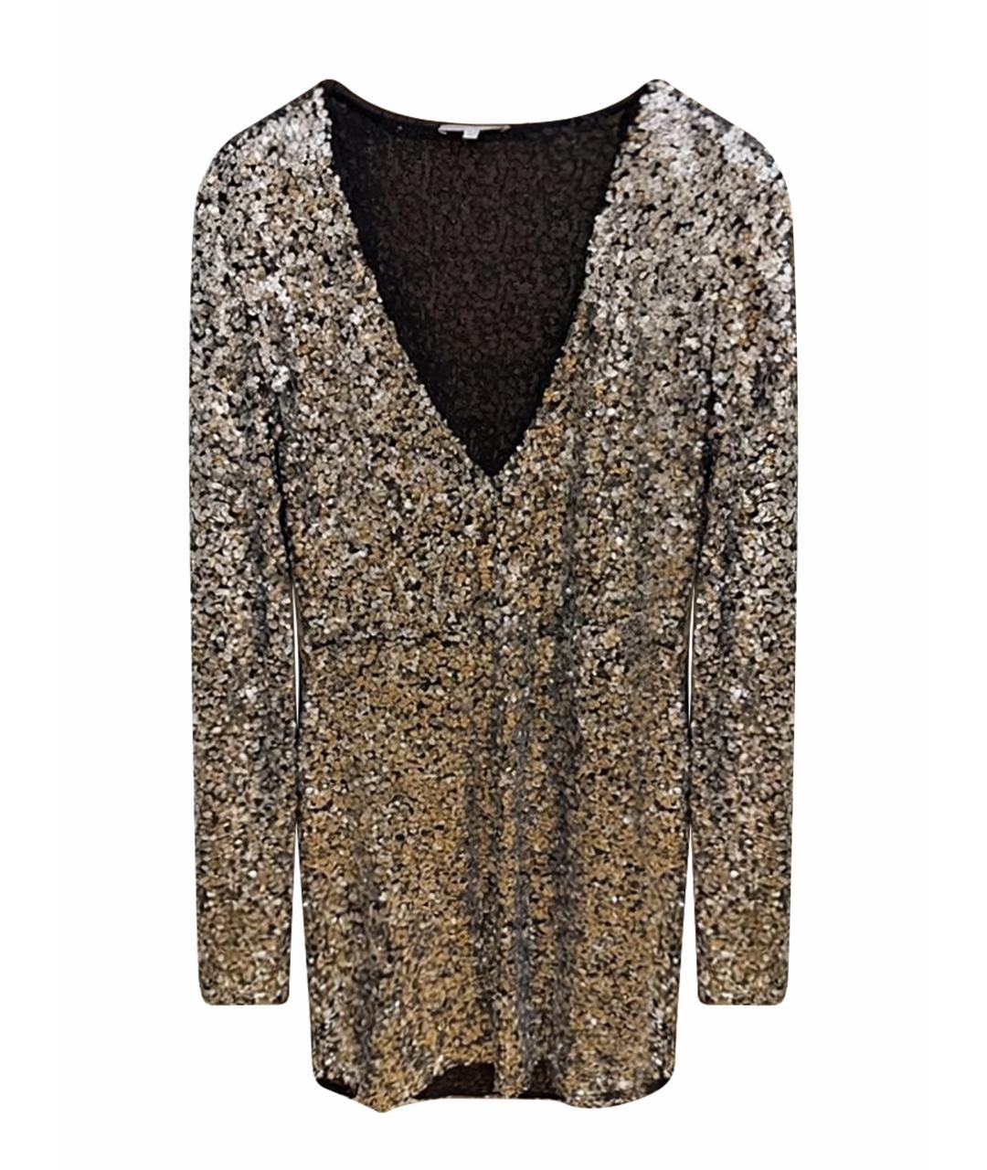 PATRIZIA PEPE Серебряное полиэстеровое вечернее платье, фото 1