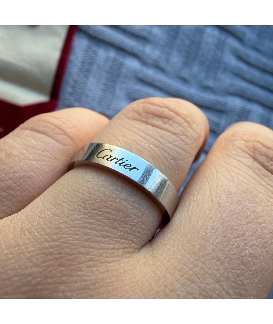 CARTIER Серое платиновое кольцо, фото 5