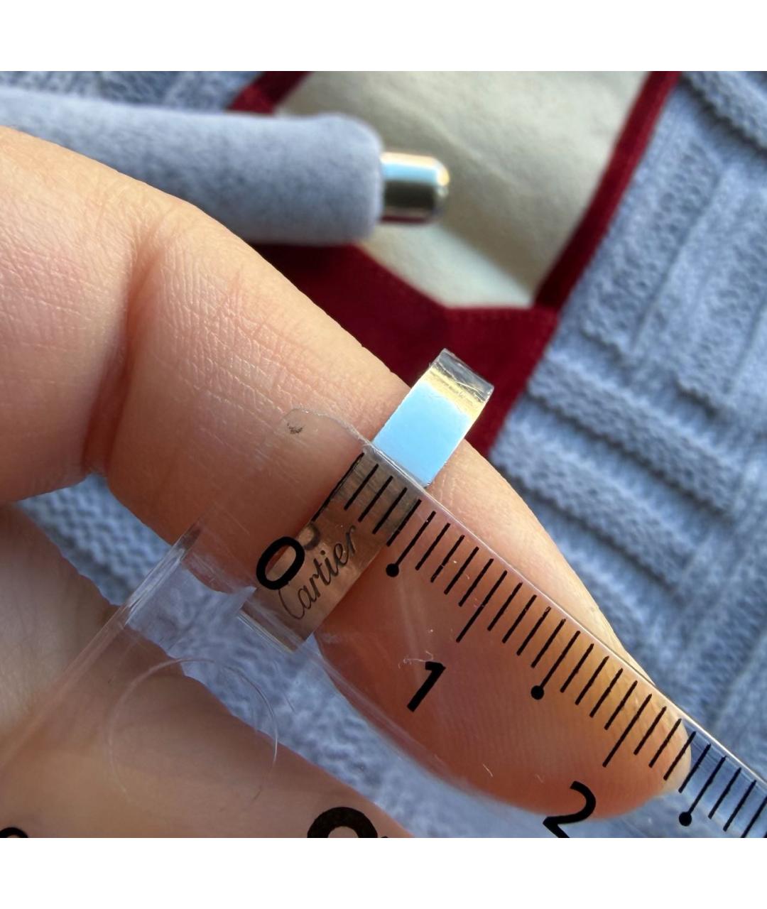 CARTIER Серое платиновое кольцо, фото 7