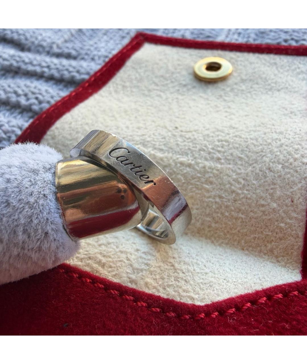 CARTIER Серое платиновое кольцо, фото 6
