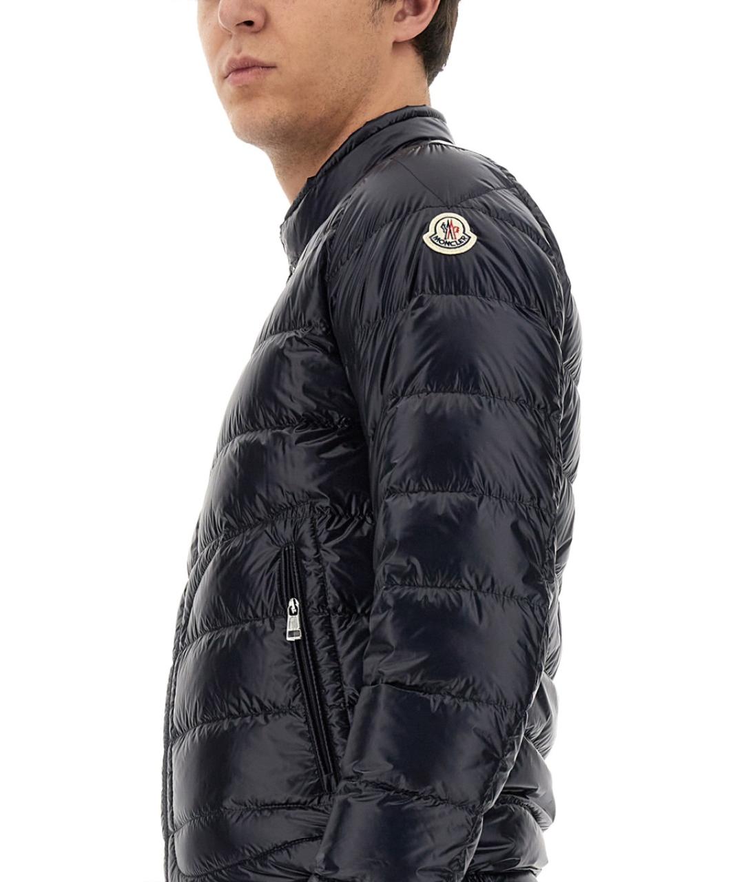 MONCLER Синяя полиамидовая куртка, фото 4