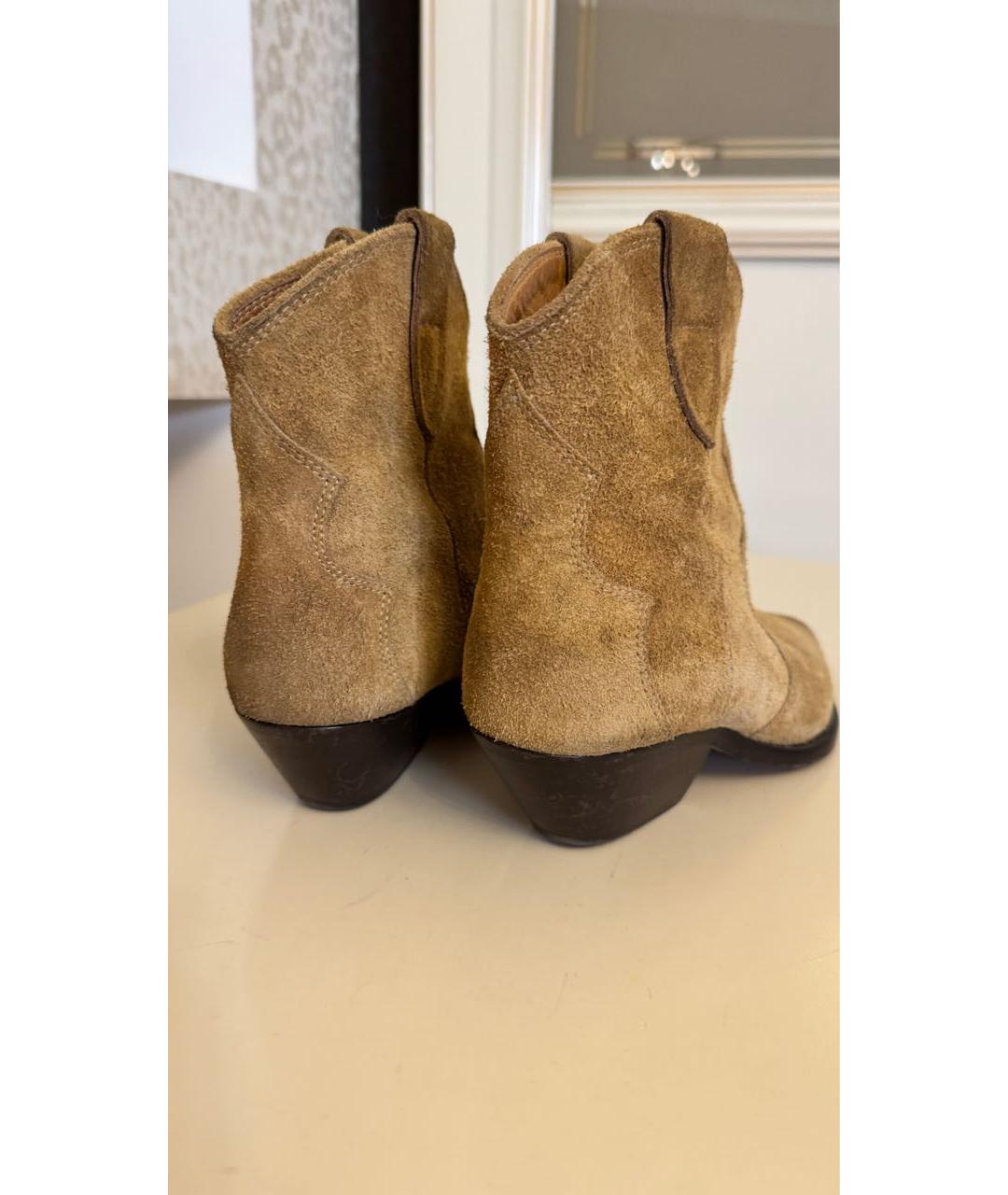 ISABEL MARANT Коричневые замшевые полусапоги, фото 4