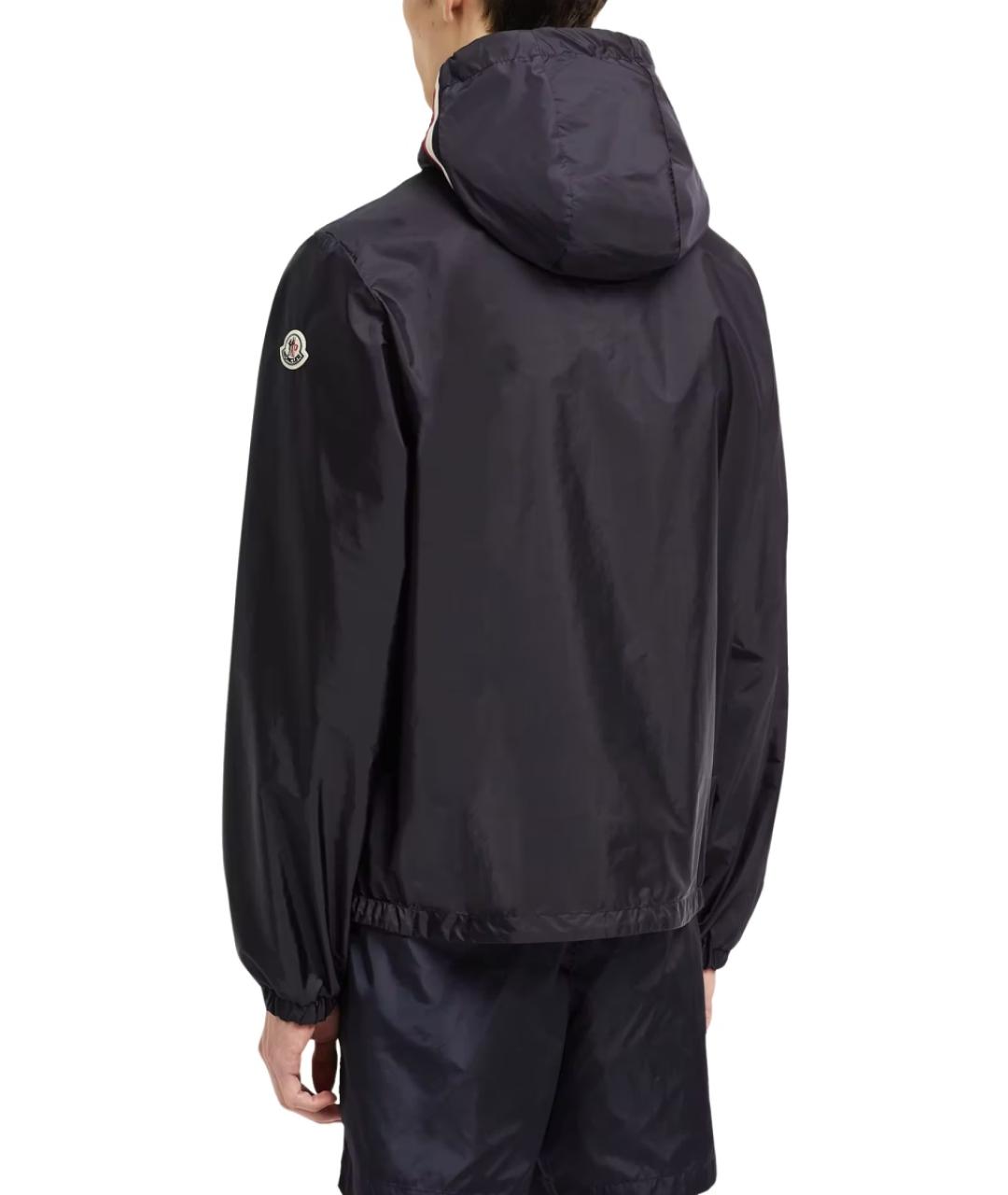 MONCLER Синяя полиамидовая куртка, фото 4