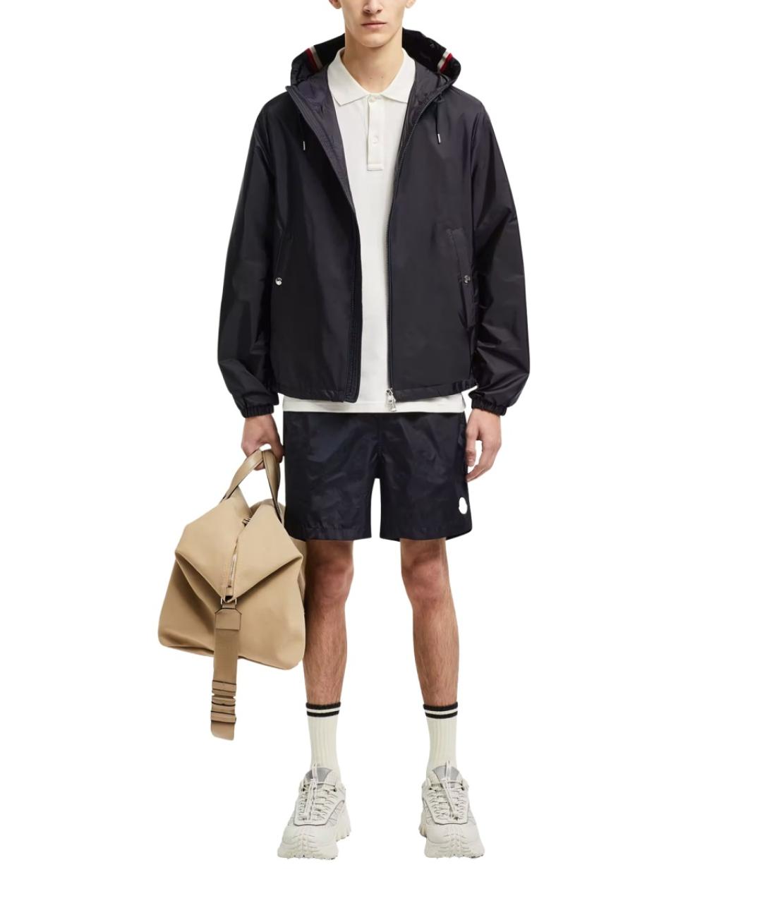 MONCLER Синяя полиамидовая куртка, фото 2