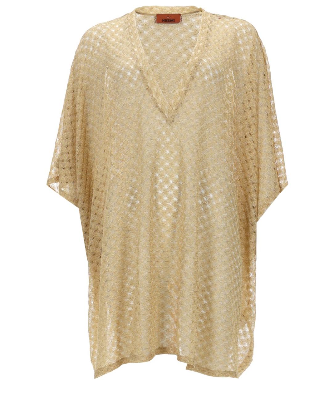 MISSONI Золотая вискозная туника, фото 1