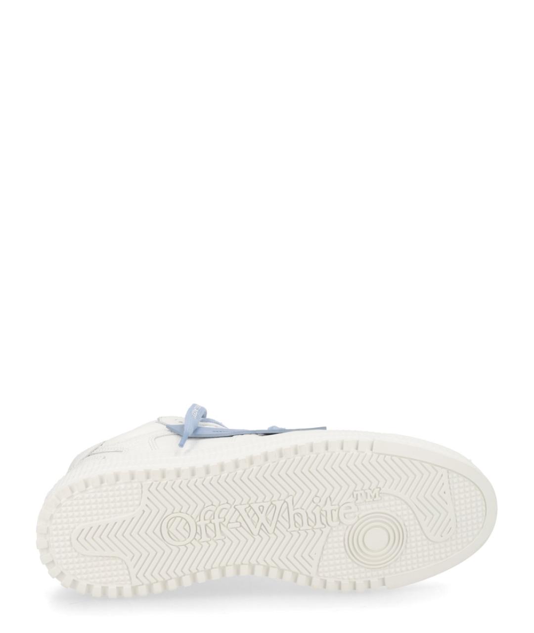 OFF-WHITE Белые кожаные низкие кроссовки / кеды, фото 6