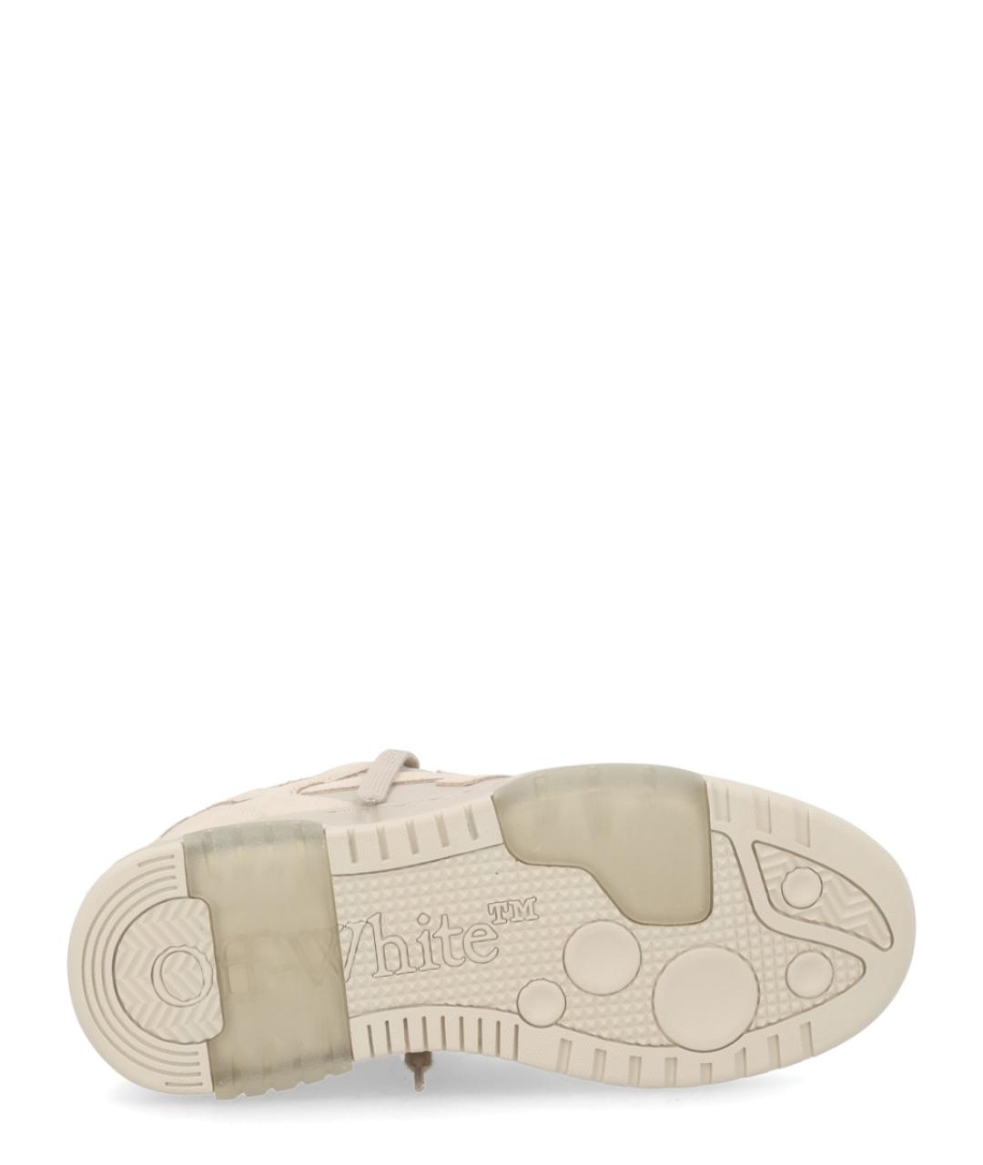 OFF-WHITE Бежевые кроссовки, фото 6