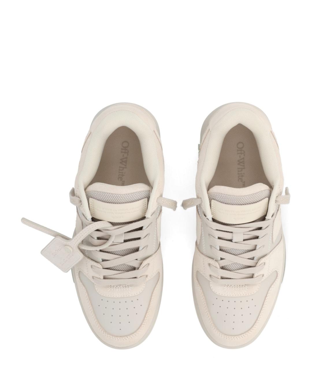 OFF-WHITE Бежевые кроссовки, фото 5