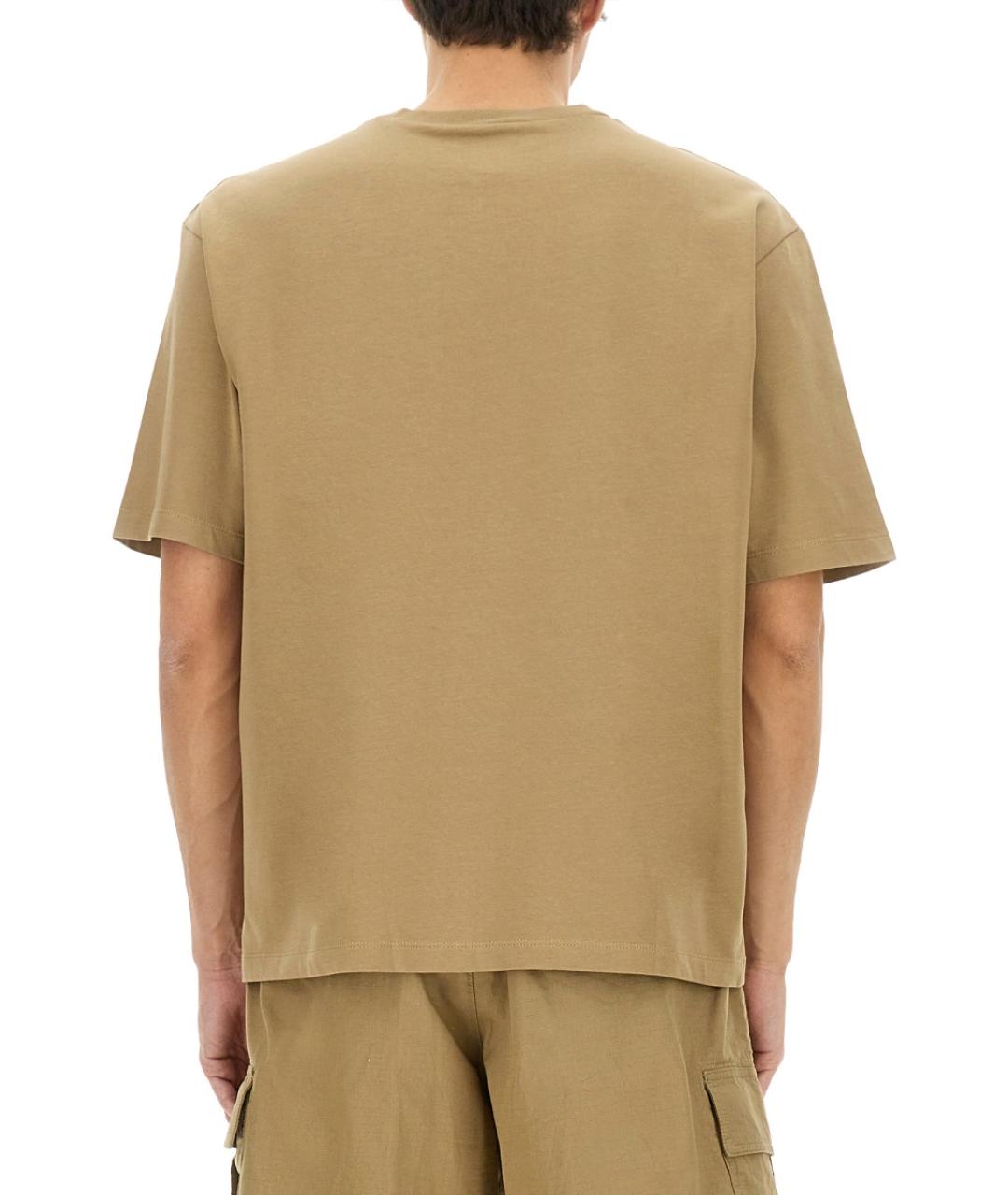 DSQUARED2 Бежевая хлопковая футболка, фото 3