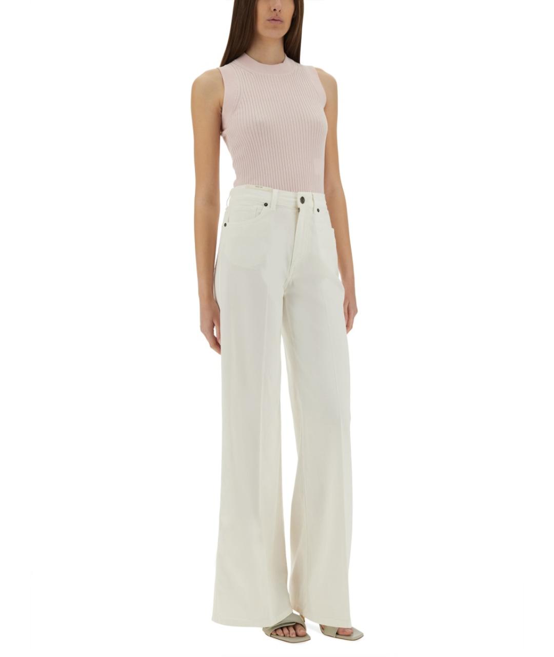 SPORTMAX Розовая хлопковая майка, фото 2