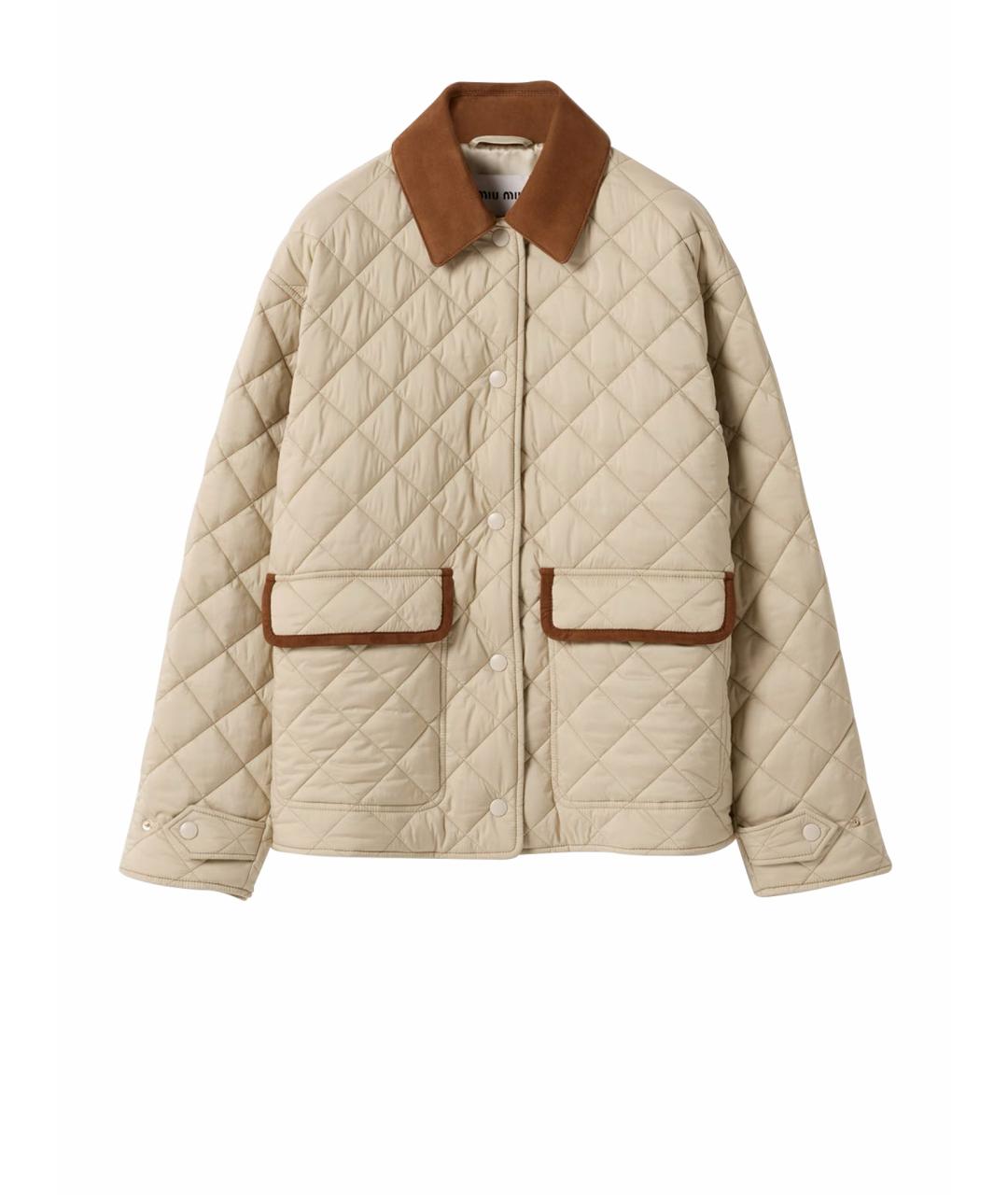 MIU MIU Бежевая куртка, фото 1