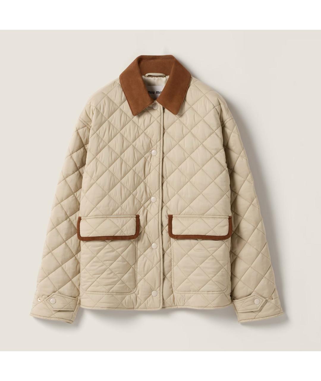 MIU MIU Бежевая куртка, фото 9