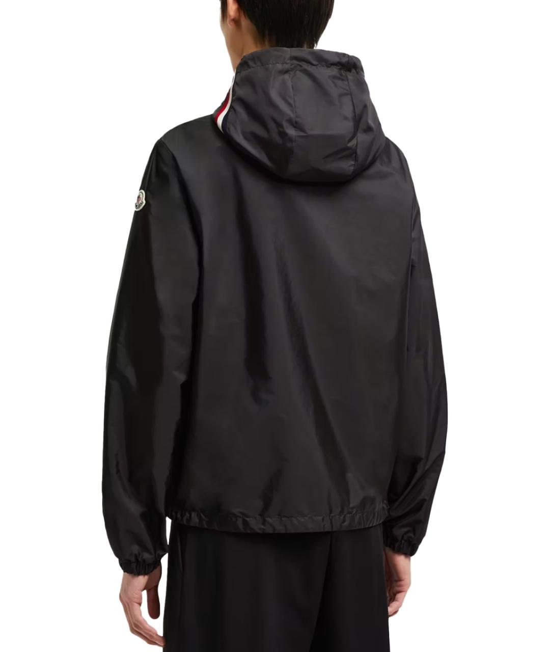 MONCLER Черная полиамидовая куртка, фото 3