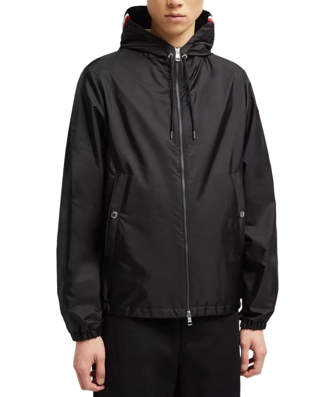 MONCLER Черная полиамидовая куртка, фото 2